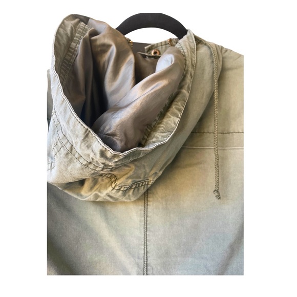 Forever 21 Green & Khaki Lightweight Utility Jacket - Size M - Picture 5 of 7